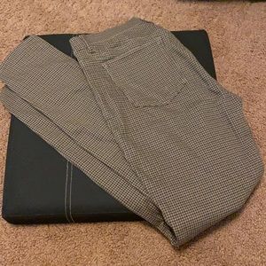 NWOT Uniqlo Brown Herringbone Stretch Leggings M
